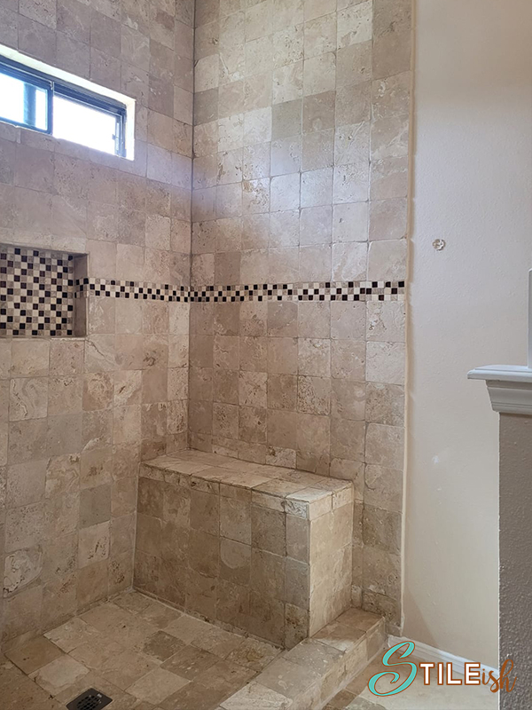 Travertine tile bath Stileish