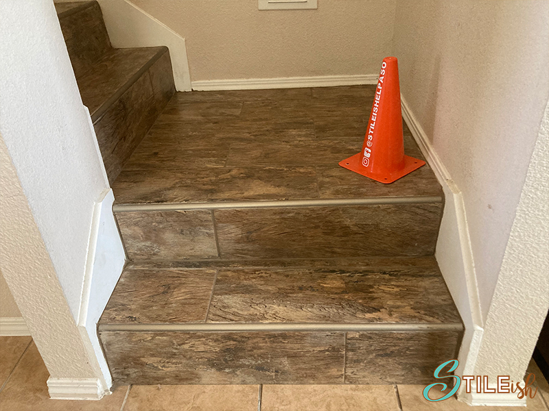 porcelain wood look tile brown