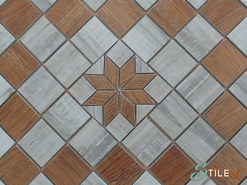 Square tile medallion