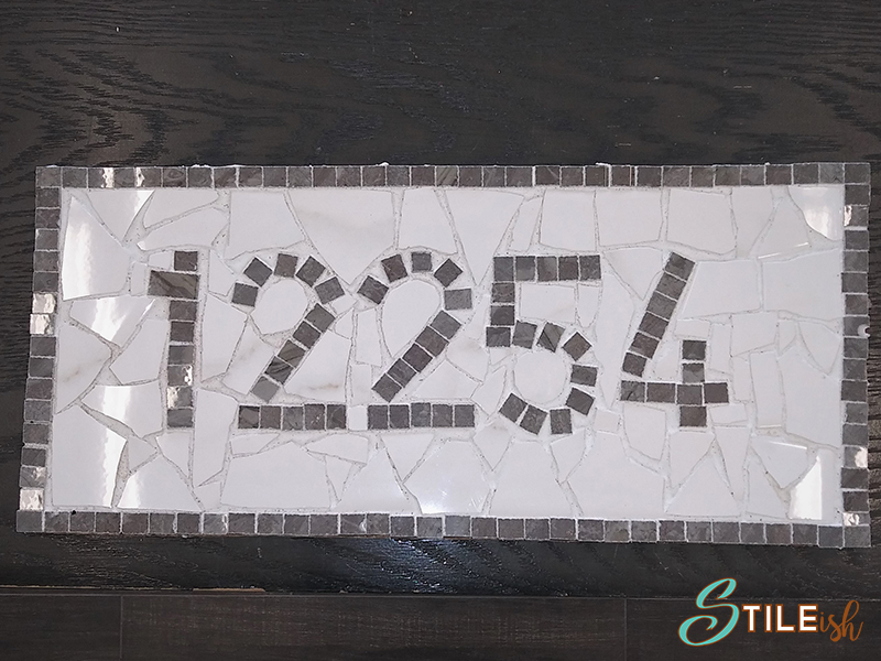 Tile house number 12254